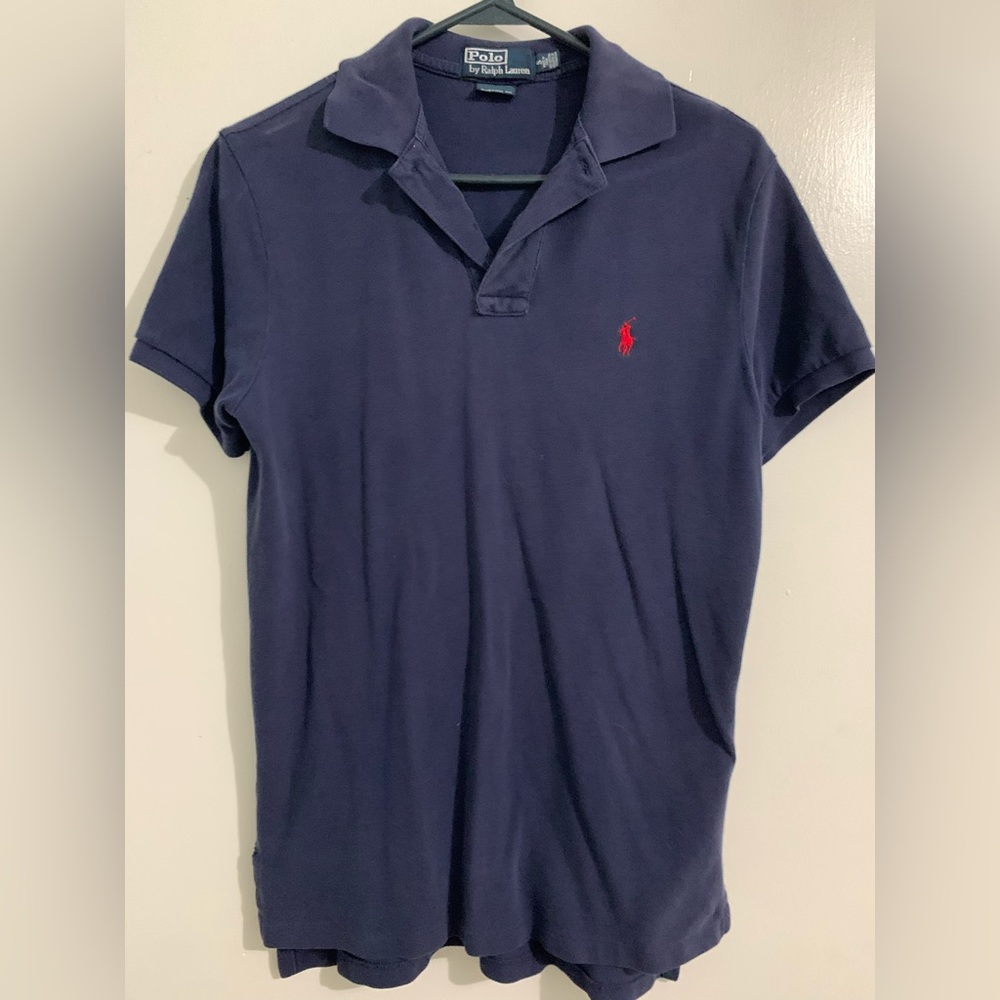 Ralph Lauren Dark Blue Polo with Red Logo